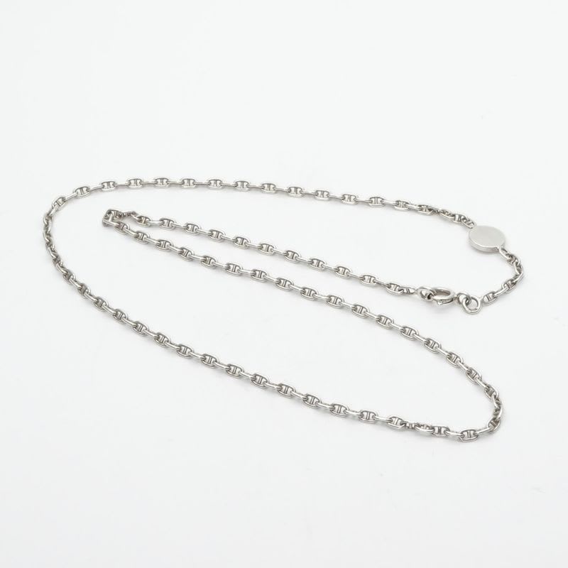 Hermes Serie Necklace Pendant Choker 925 Silver Mini Chaine D'ancre — view 3