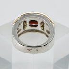 Hermes Ring Silver Combination Antique Garnet — view 6