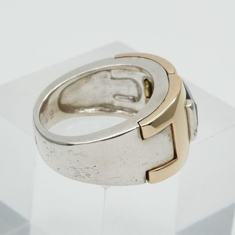 Hermes Ring Silver Combination Antique Garnet — view 5