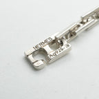 Hermes 18 Cles PM Bracelet Bangle Cuff AG 925 Silver H Logo — view 5