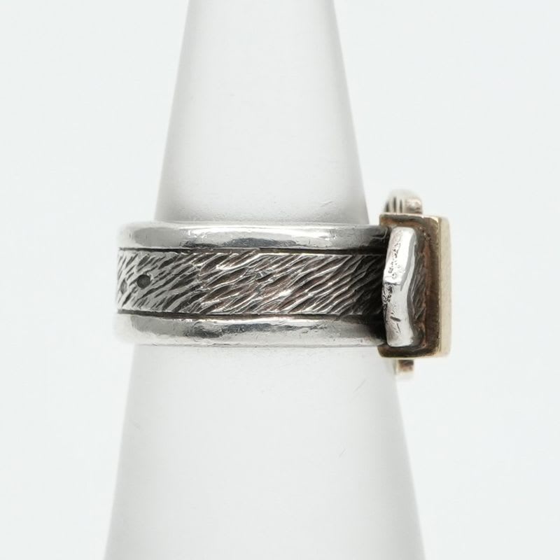 Hermes Ring 750 925 Silver Vintage Belt Horseshoe Combination — view 5