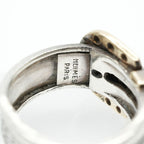 Hermes Ring 750 925 Silver Vintage Belt Horseshoe Combination — view 7
