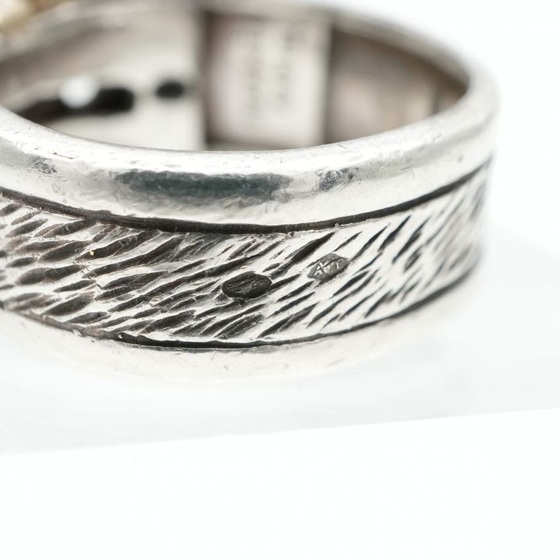 Hermes Ring 750 925 Silver Vintage Belt Horseshoe Combination — view 8
