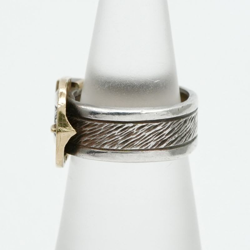Hermes Ring 750 925 Silver Vintage Belt Horseshoe Combination — view 4