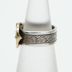 Hermes Ring 750 925 Silver Vintage Belt Horseshoe Combination — view 4