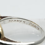 Hermes Chaine D'ancre Ring 750 925 Gold Combination Vintage 18K — view 7