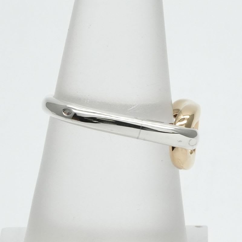 Hermes Chaine D'ancre Ring 750 925 Gold Combination Vintage 18K — view 5