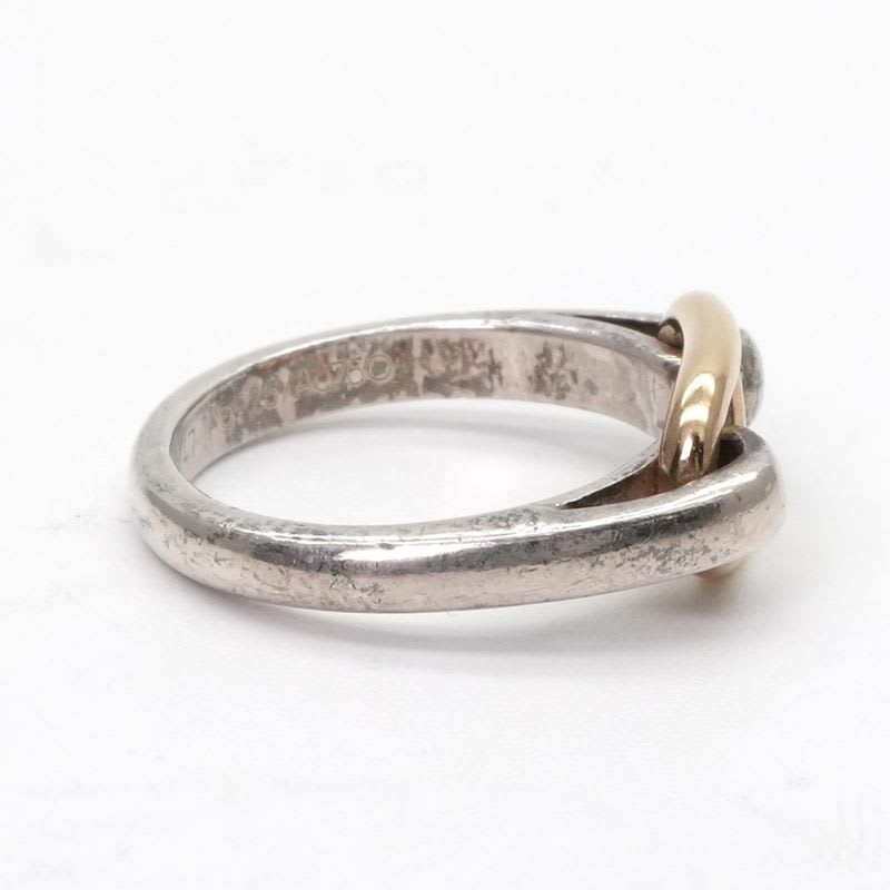 Hermes Chaine D'ancre Ring 750 925 Silver Gold Enchene — view 5