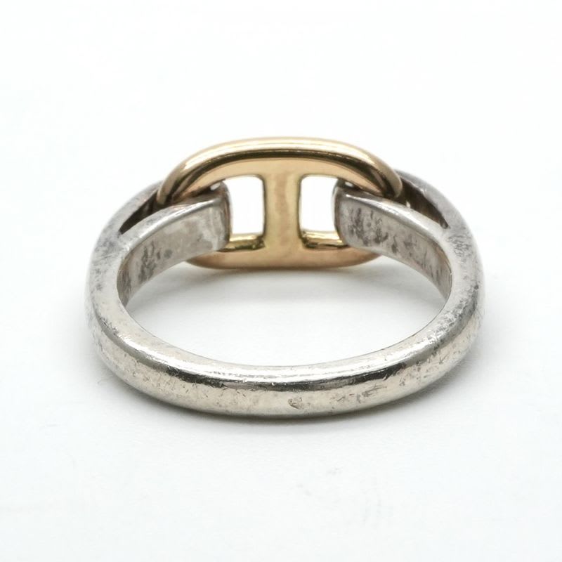 Hermes Chaine D'ancre Ring 750 925 Silver Gold Enchene — view 6