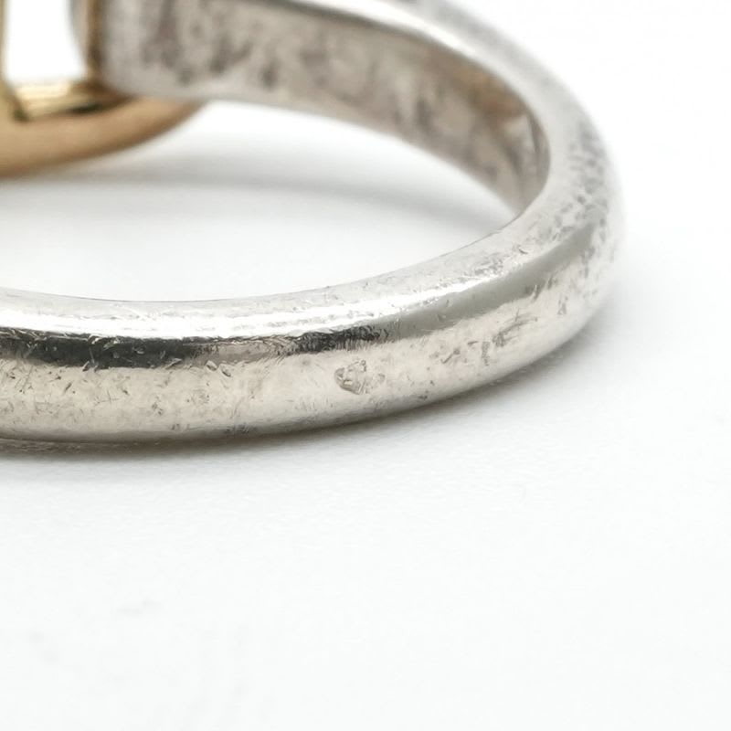 Hermes Chaine D'ancre Ring 750 925 Silver Gold Enchene — view 8