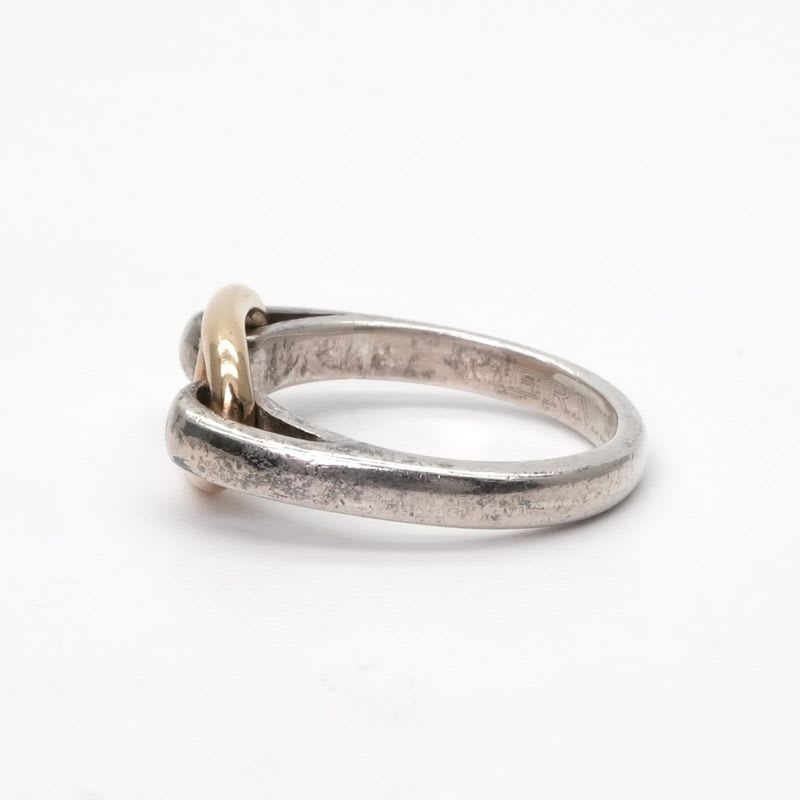 Hermes Chaine D'ancre Ring 750 925 Silver Gold Enchene — view 4