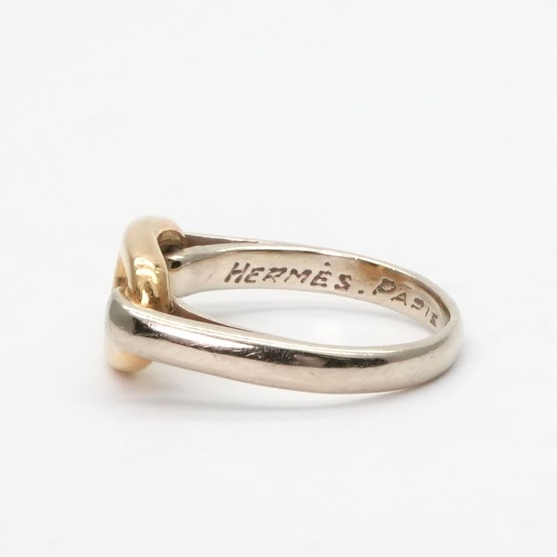 Hermes Chaine D'ancre Ring 750 925 Silver — view 4