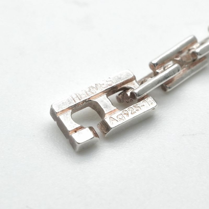Hermes Bracelet Bangle Cuff Silver Cles PM Hera 18 — view 5