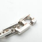 Hermes Bracelet Bangle Cuff Silver Cles PM Hera 18 — view 6