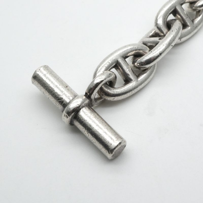 Hermes Chaine D'ancre Key Case Accessory Silver Ring Antique Vintage — view 3