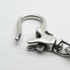 Hermes Chaine D'ancre Key Case Accessory Silver Ring Antique Vintage — view 4