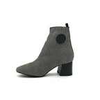 Hermes Volver Boots Short Shoes Fabric Gray Black Sock Exlibris Knit — view 3
