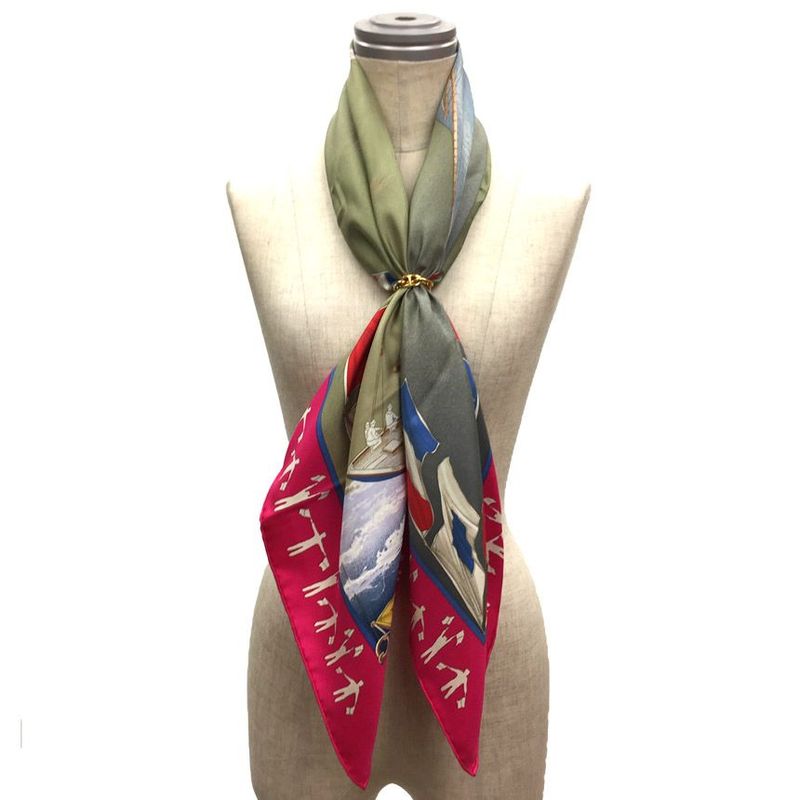 Hermes Carre 90 Scarf Yacht Pattern Aq7562 — view 2