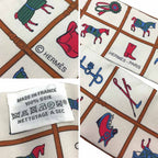 Hermes Twilly Couvertures Et Tenues de Jour Horsewear White Scarf — view 3