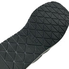Prada Sandals Shoes Leather Black Logo Platform Padded Nappa — view 8