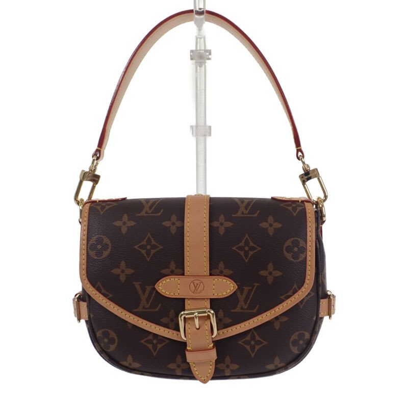 Louis Vuitton Saumur BB Monogram Shoulder Bag Handbag 2-Way — view 8