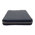 Hermes Azap Silk-in Long Wallet Vaux Epson Silk Navy Blue Indigo Barenia — view 4