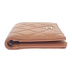 Chanel Classic Small Wallet Ap3388 Coin Case Grained Calfskin Camel Silver — view 3