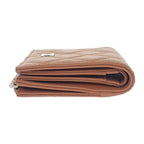 Chanel Classic Small Wallet Ap3388 Coin Case Grained Calfskin Camel Silver — view 4
