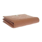 Chanel Classic Small Wallet Ap3388 Coin Case Grained Calfskin Camel Silver — view 5
