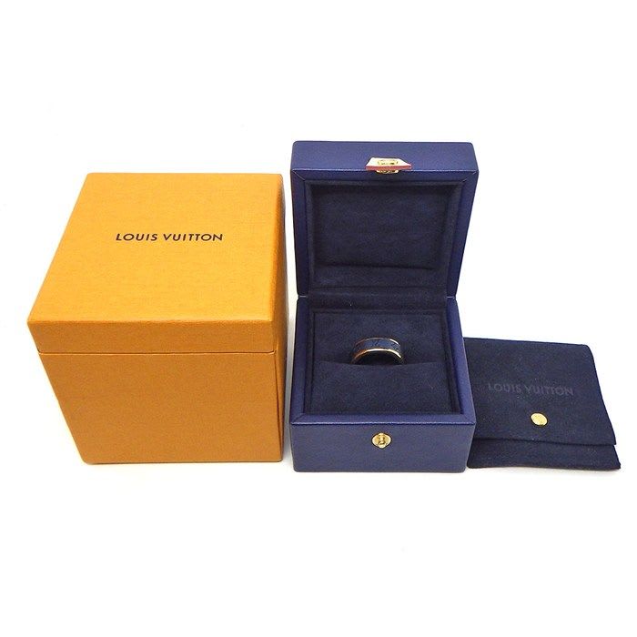 Louis Vuitton Ring Small Les Gaston Qoh44 N Monogram 18K Yellow — view 9