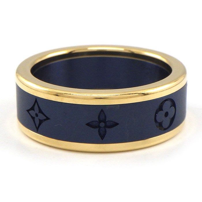 Louis Vuitton Ring Small Les Gaston Qoh44 N Monogram 18K Yellow — view 3