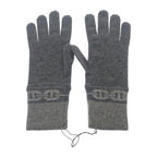 Hermes Heaven Gloves M G g1 S Cashmere Polyurethane Charbon Gray — view 2