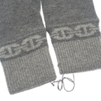 Hermes Heaven Gloves M G g1 S Cashmere Polyurethane Charbon Gray — view 3