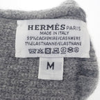 Hermes Heaven Gloves M G g1 S Cashmere Polyurethane Charbon Gray — view 4