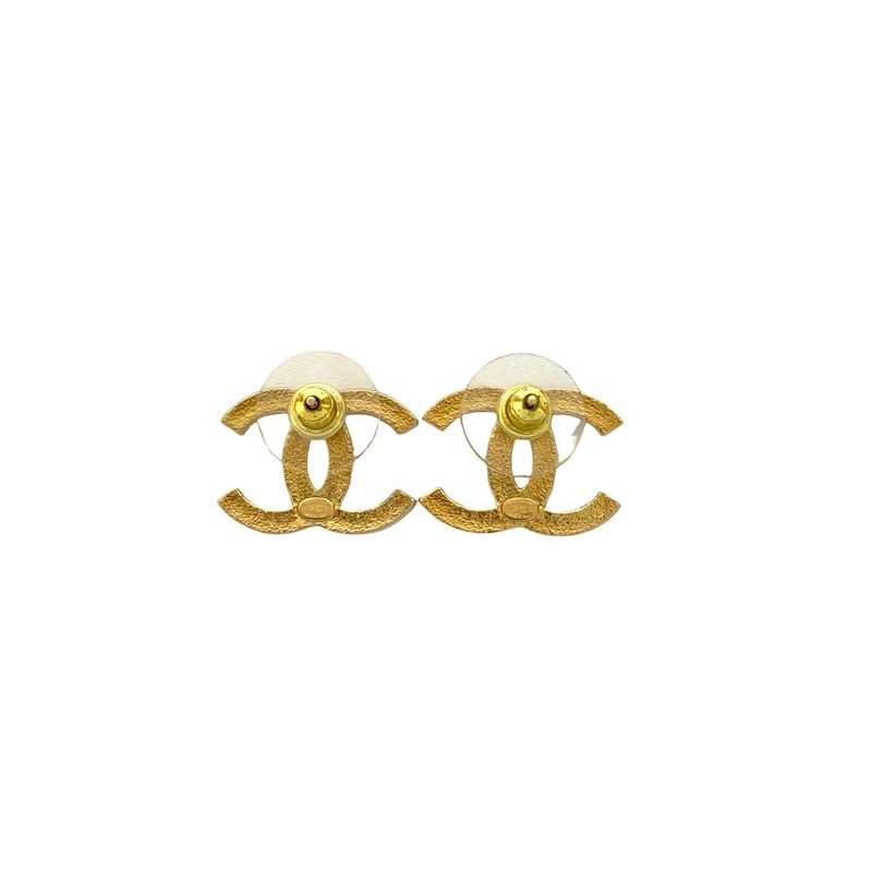 Chanel Coco Mark Motif Logo GP Earrings Accessories 24IB — view 5