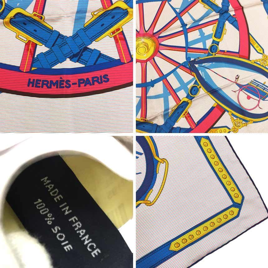 Hermes Scarf Carre 90 Chemise En Roue Libre Aq7822 — view 3