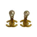 Chanel 97 Vintage Faux Pearl Coco Mark Logo Motif — view 4