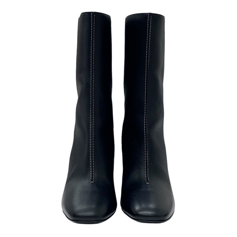 Hermes Defile Boots Short Shoes Leather Black Stitching — view 2