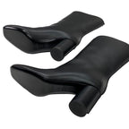 Hermes Defile Boots Short Shoes Leather Black Stitching — view 6
