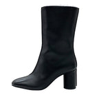 Hermes Defile Boots Short Shoes Leather Black Stitching — view 3