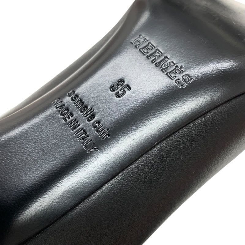 Hermes Defile Boots Short Shoes Leather Black Stitching — view 8