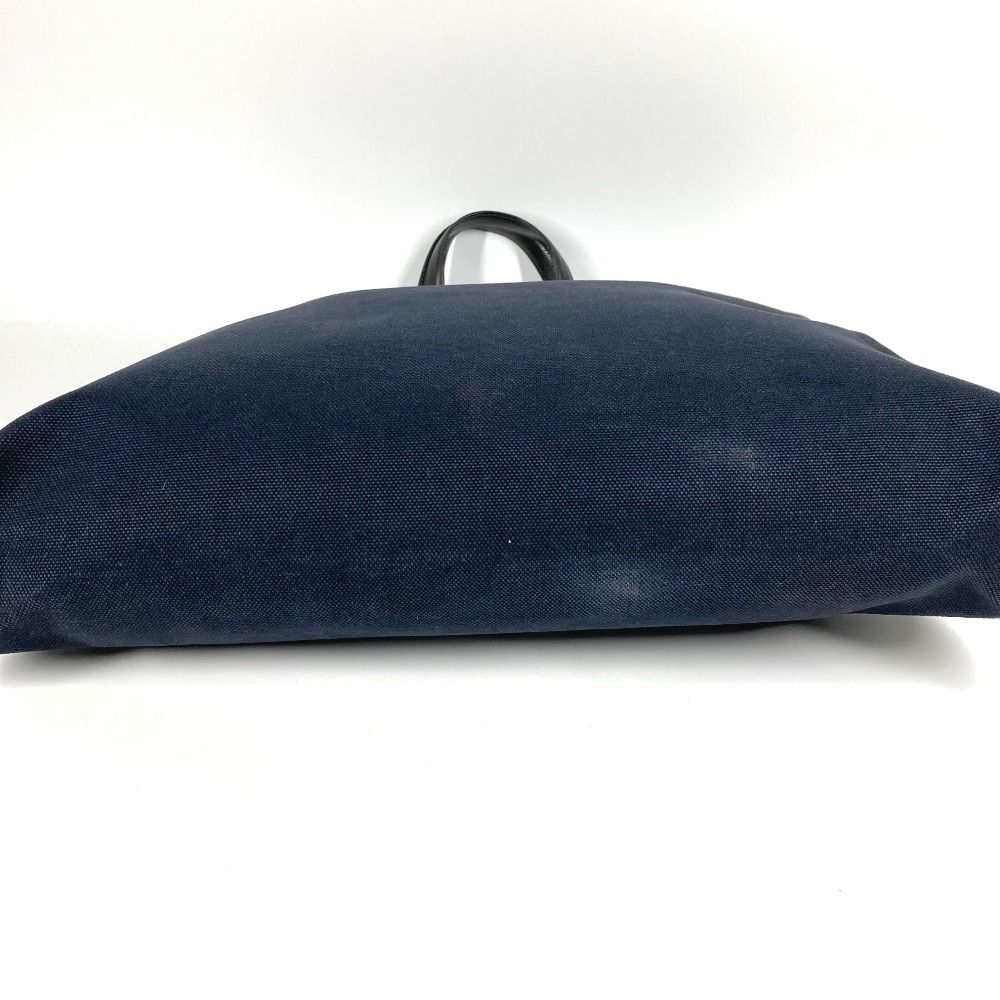 Hermes Handbag Sac Ibou Gm Leather Canvas Black — view 6