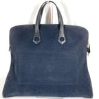 Hermes Handbag Sac Ibou Gm Leather Canvas Black — view 2