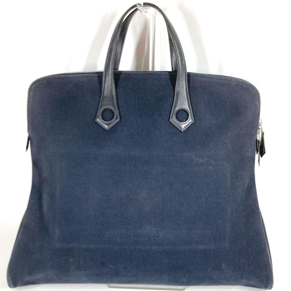Hermes Handbag Sac Ibou Gm Leather Canvas Black — view 2
