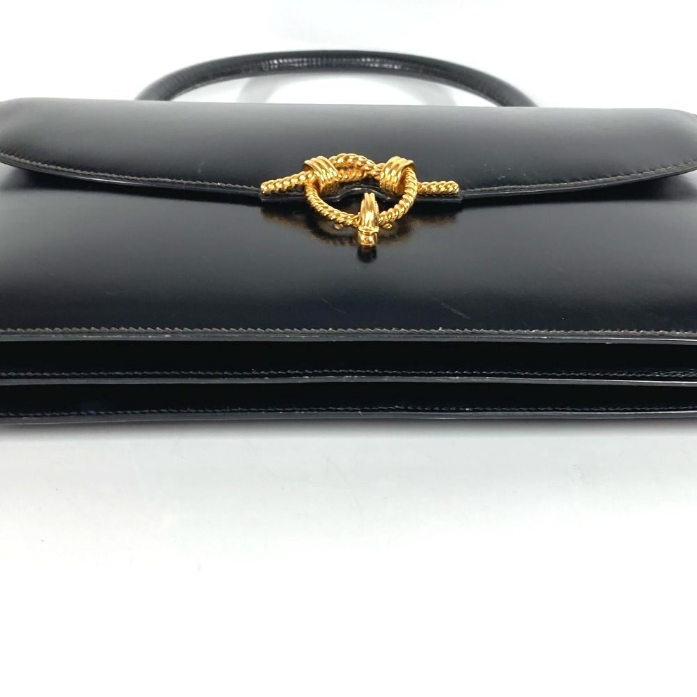 Hermes Handbag Cordelier Leather Black — view 5