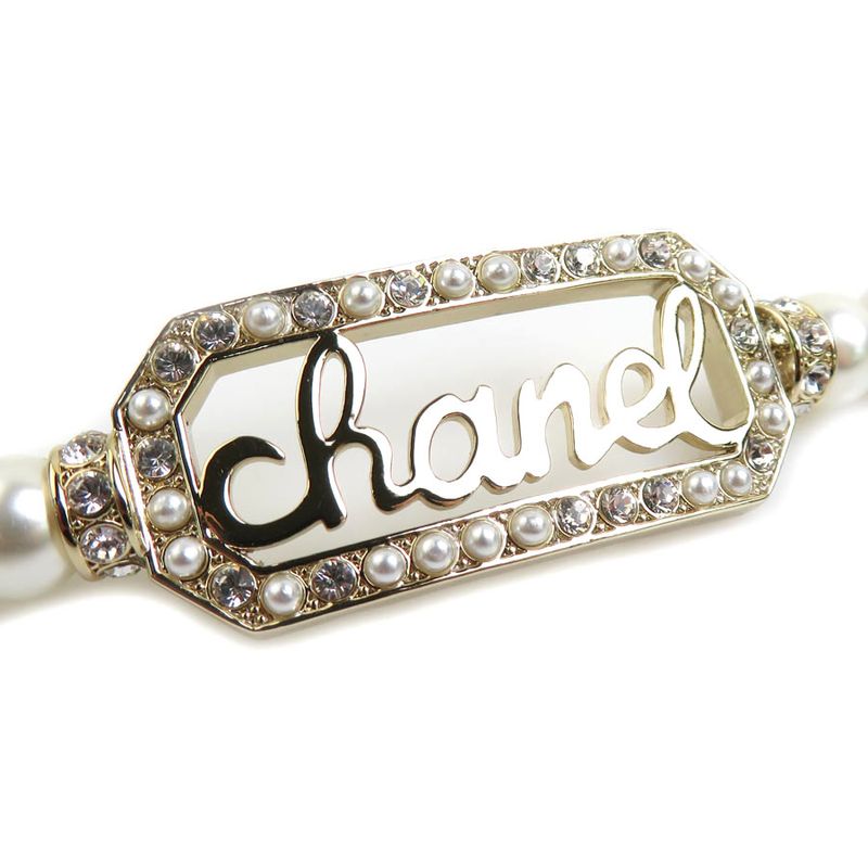 Chanel Bijoux de Diamant White Pearl Choker — view 4