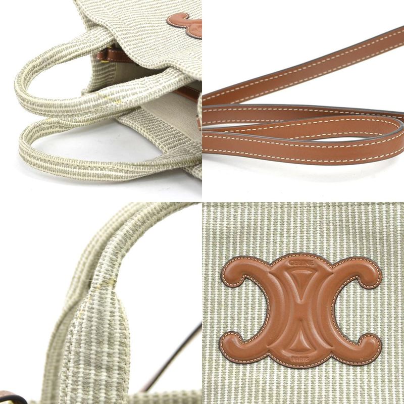 Celine Shoulder Bag Handbag Small Cabas Tice — view 8