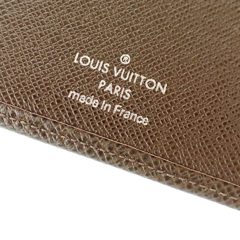 Louis Vuitton Billfold Taiga Porto Valeur Cult Cles Di Long Wallet Brown — view 5