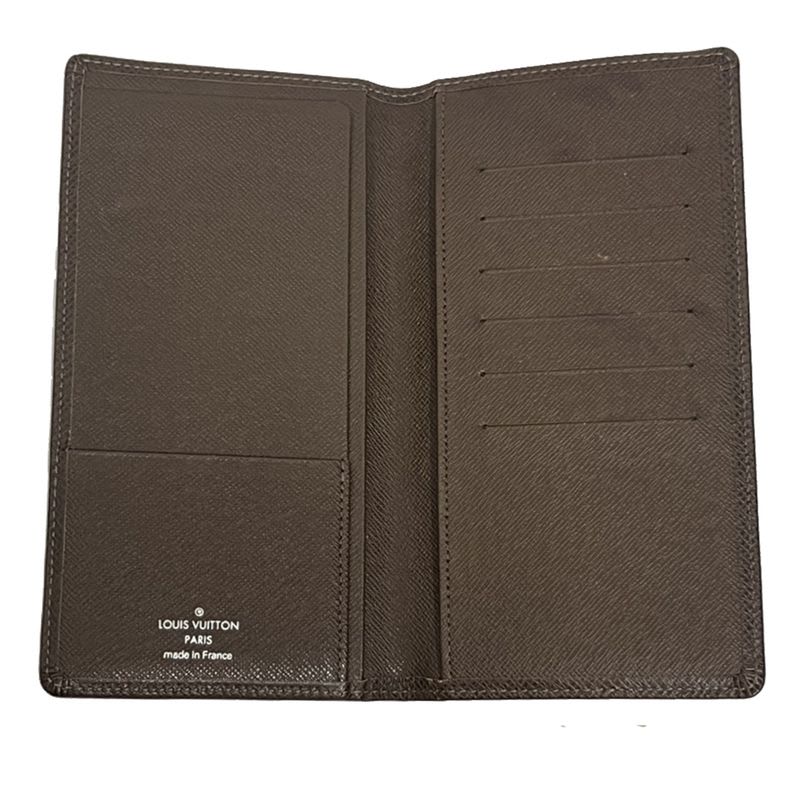 Louis Vuitton Billfold Taiga Porto Valeur Cult Cles Di Long Wallet Brown — view 4