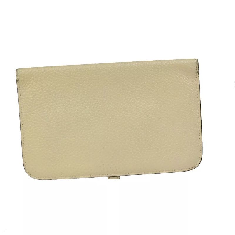 Hermes Dogon GM Togo Beige Silver Hardware Long Wallet — view 4